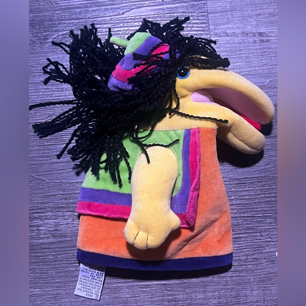 Vintage 1999 Manhattan Toy Company funkadelic bird puppet RARE